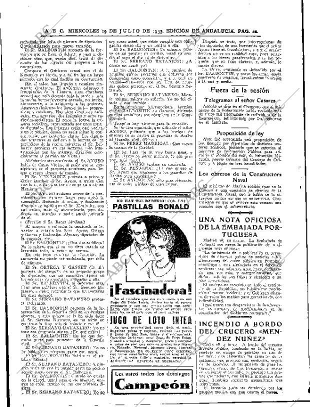 ABC SEVILLA 19-07-1933 página 22