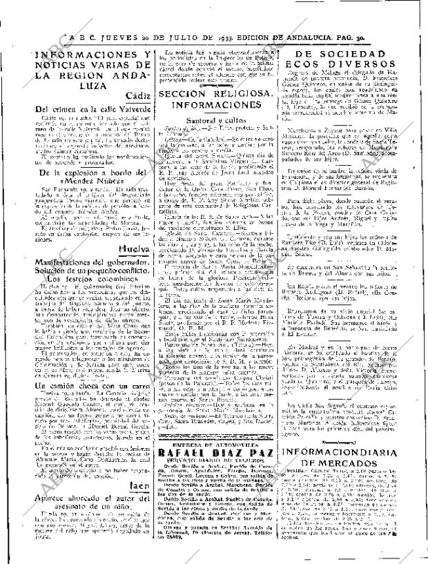 ABC SEVILLA 20-07-1933 página 30