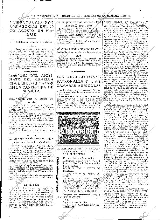 ABC MADRID 23-07-1933 página 31