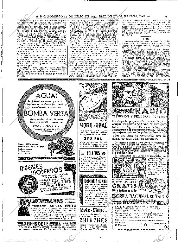 ABC MADRID 23-07-1933 página 50