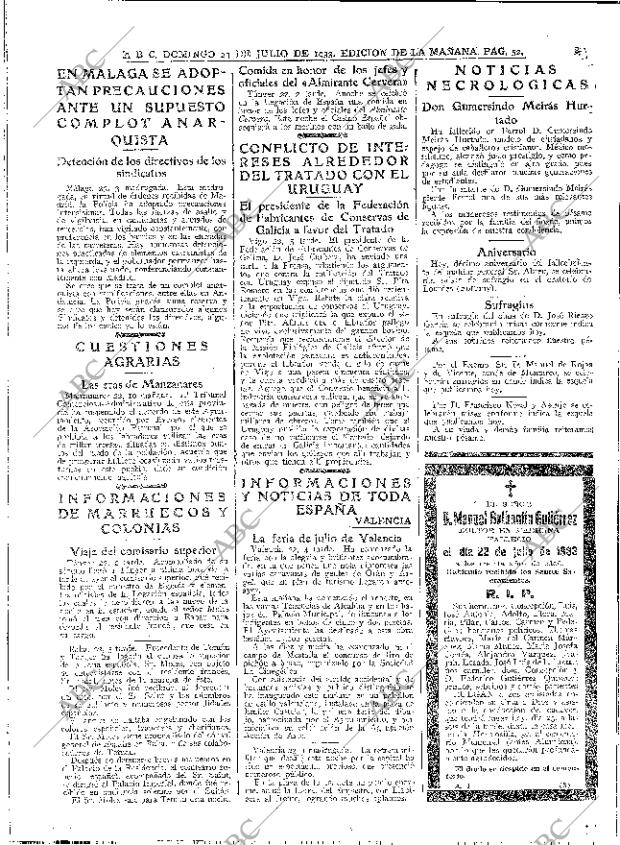 ABC MADRID 23-07-1933 página 52