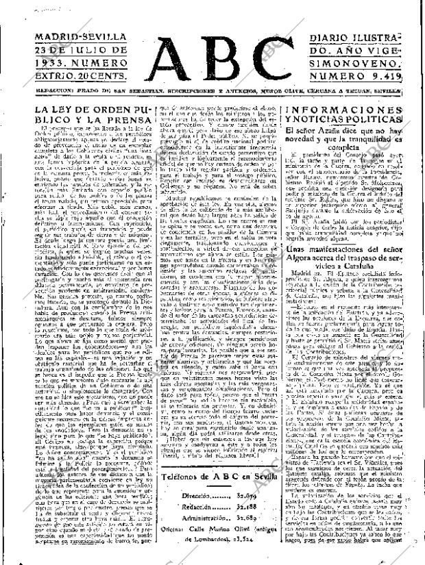 ABC SEVILLA 23-07-1933 página 21