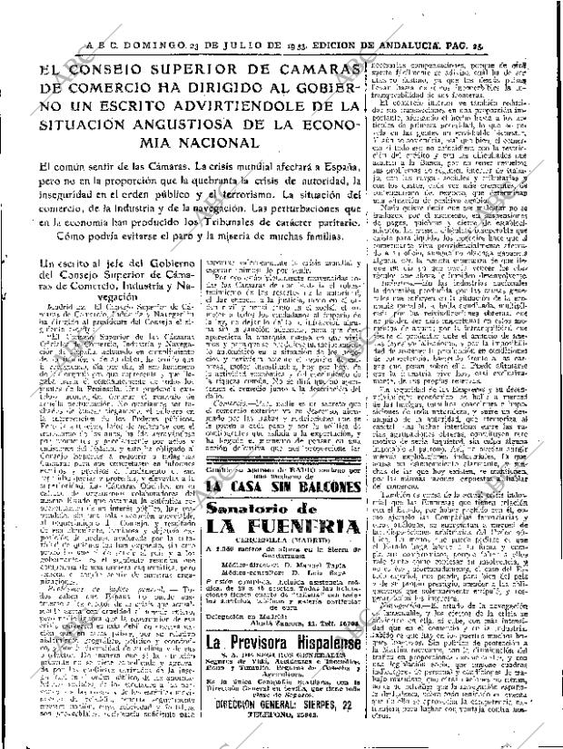 ABC SEVILLA 23-07-1933 página 25