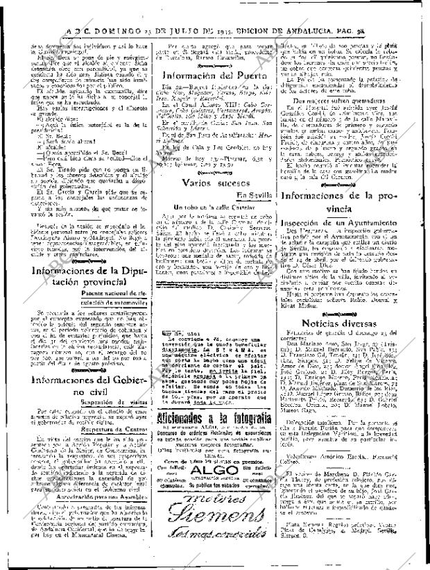 ABC SEVILLA 23-07-1933 página 30