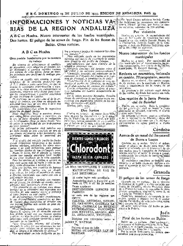 ABC SEVILLA 23-07-1933 página 33