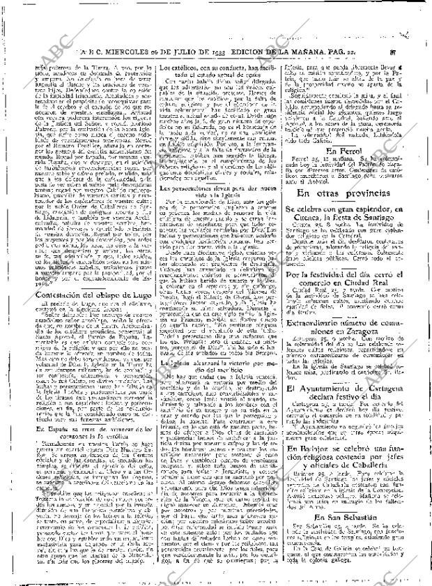 ABC MADRID 26-07-1933 página 22