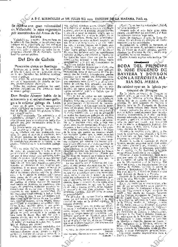 ABC MADRID 26-07-1933 página 23