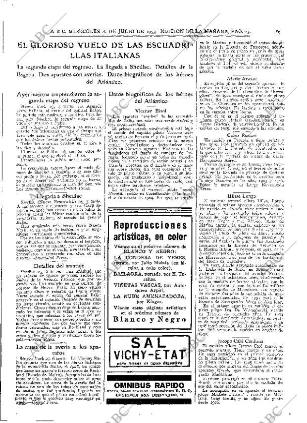 ABC MADRID 26-07-1933 página 27