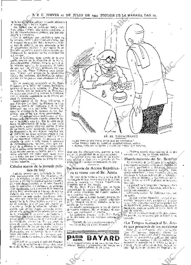 ABC MADRID 27-07-1933 página 17