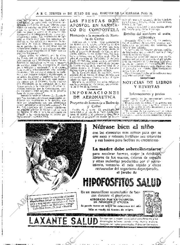 ABC MADRID 27-07-1933 página 18