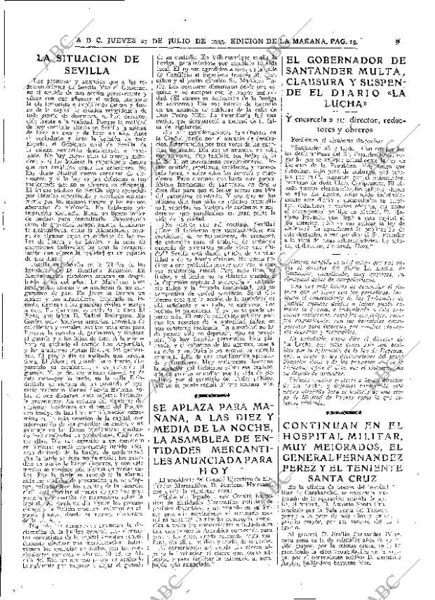 ABC MADRID 27-07-1933 página 19