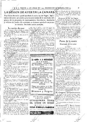 ABC MADRID 27-07-1933 página 25