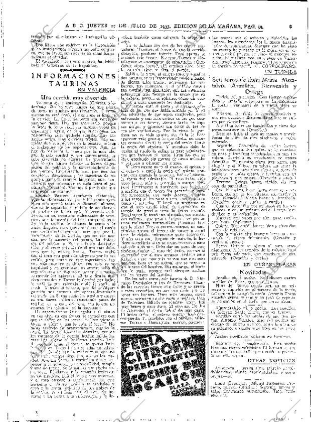 ABC MADRID 27-07-1933 página 30