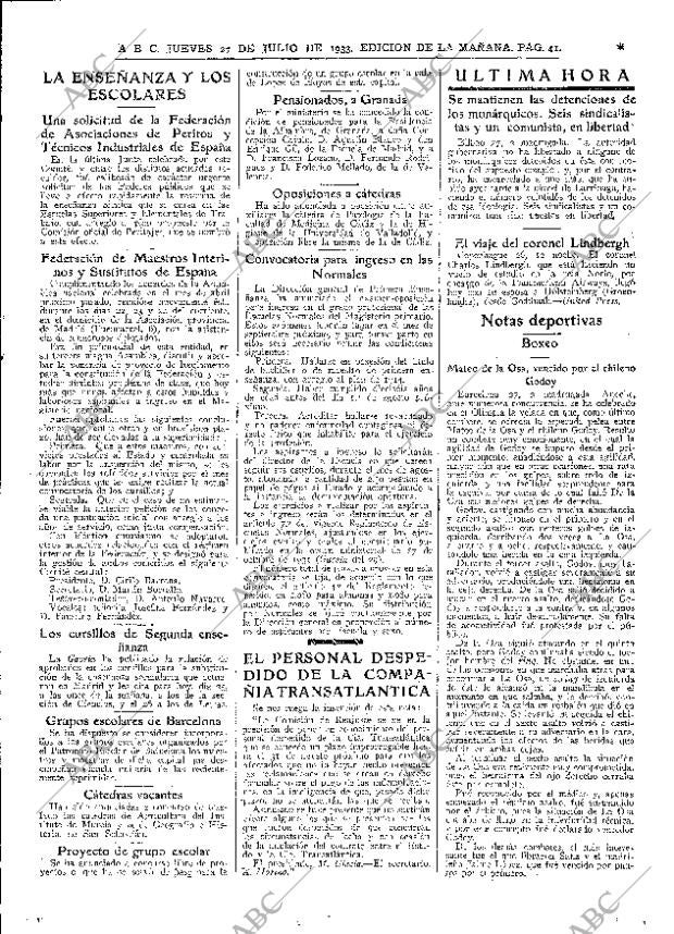 ABC MADRID 27-07-1933 página 41