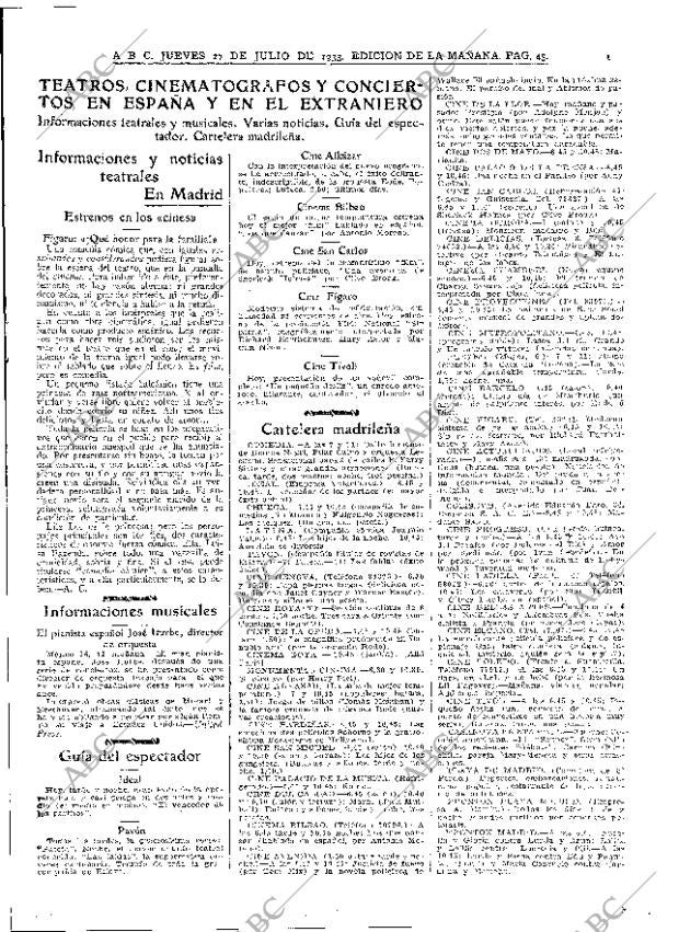 ABC MADRID 27-07-1933 página 45