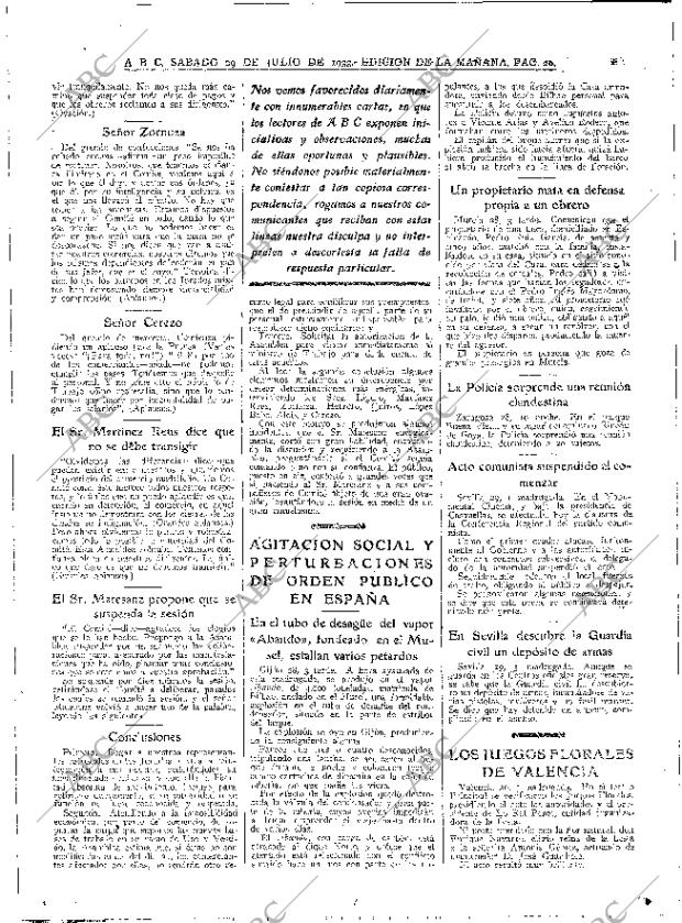 ABC MADRID 29-07-1933 página 20