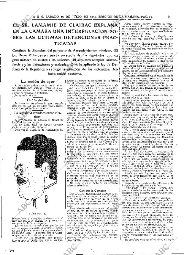 ABC MADRID 29-07-1933 página 23