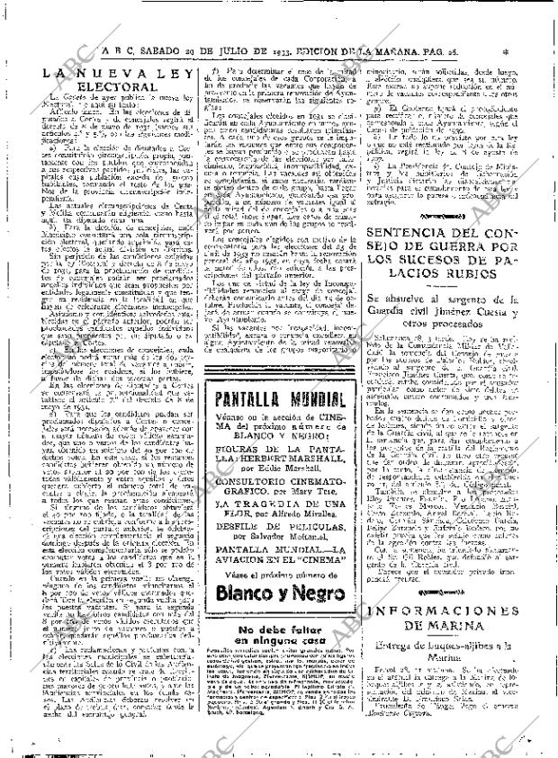 ABC MADRID 29-07-1933 página 26