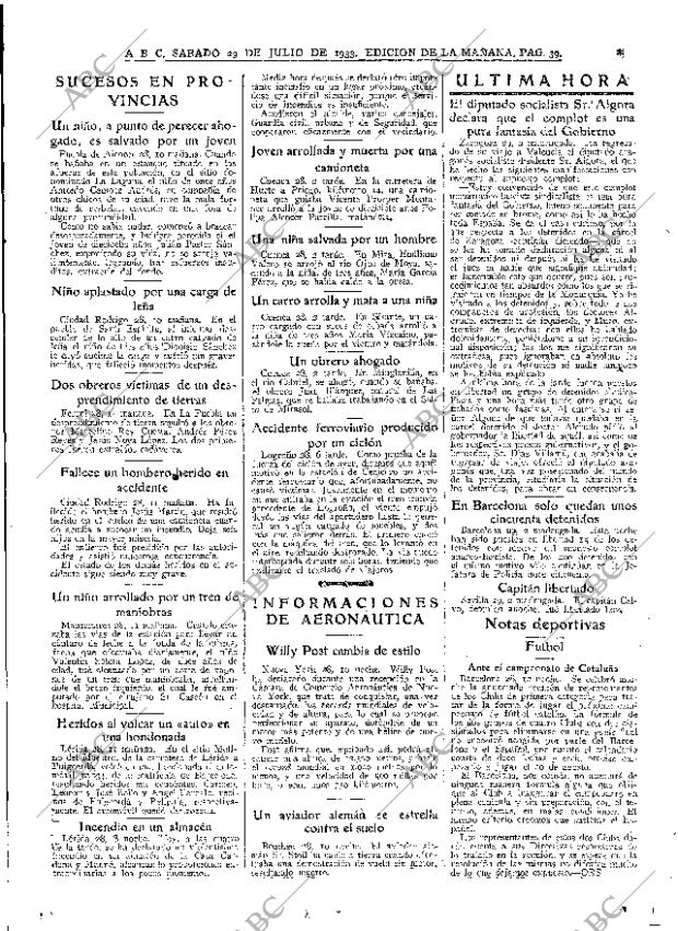 ABC MADRID 29-07-1933 página 39