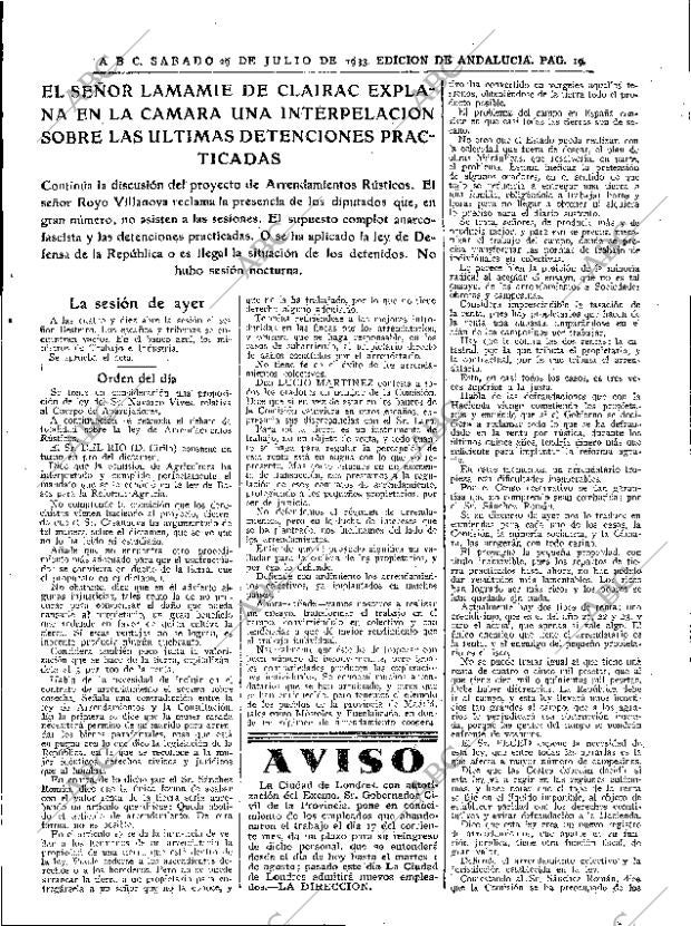 ABC SEVILLA 29-07-1933 página 19