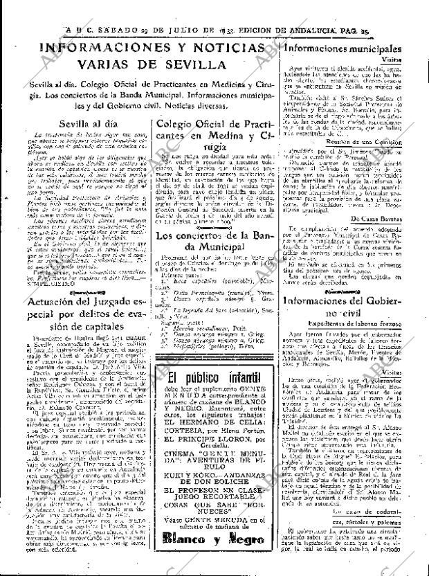 ABC SEVILLA 29-07-1933 página 25