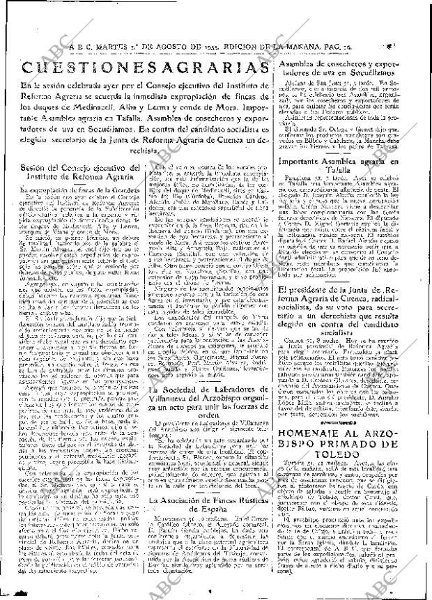 ABC MADRID 01-08-1933 página 19