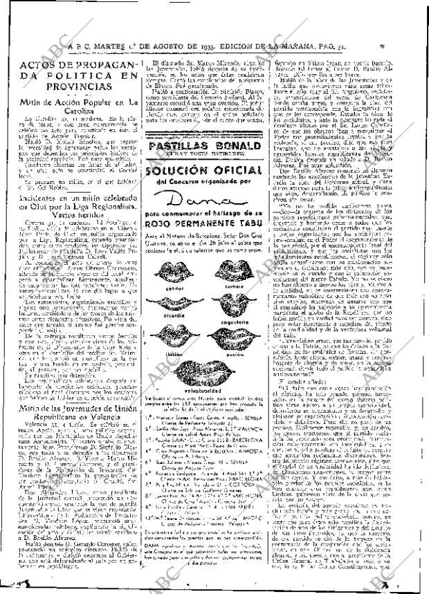 ABC MADRID 01-08-1933 página 31