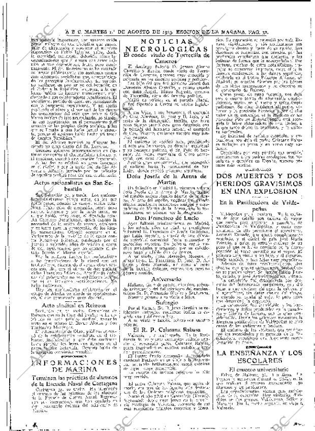 ABC MADRID 01-08-1933 página 32