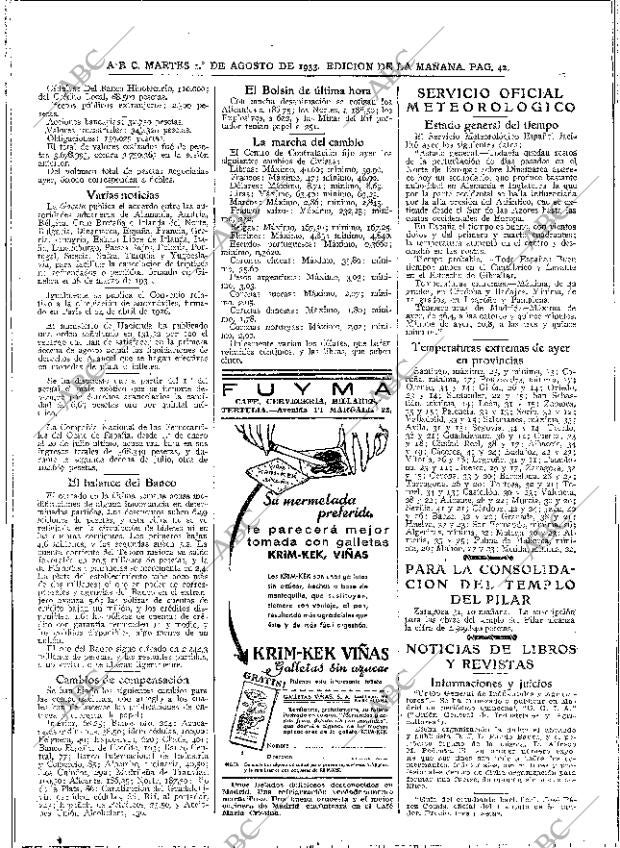 ABC MADRID 01-08-1933 página 42
