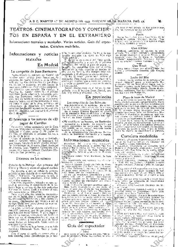 ABC MADRID 01-08-1933 página 45