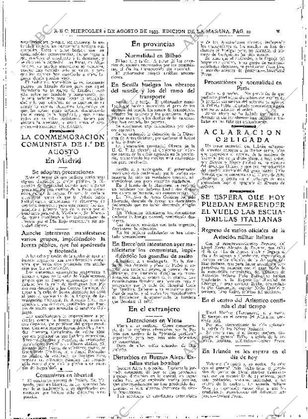 ABC MADRID 02-08-1933 página 22