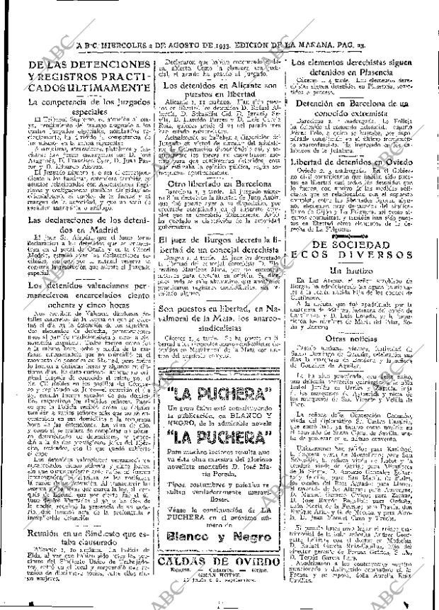 ABC MADRID 02-08-1933 página 23