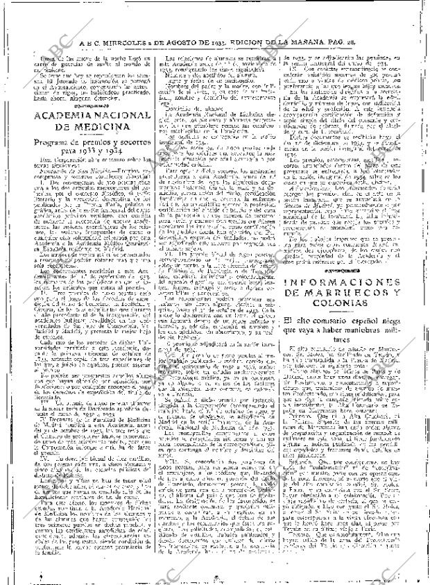 ABC MADRID 02-08-1933 página 28