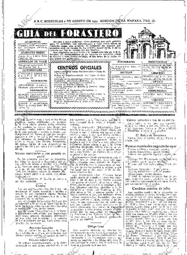 ABC MADRID 02-08-1933 página 36