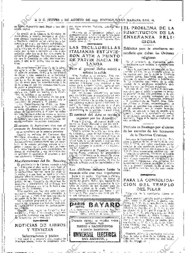 ABC MADRID 03-08-1933 página 18
