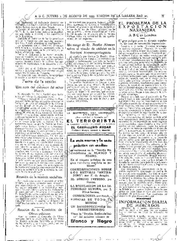 ABC MADRID 03-08-1933 página 20