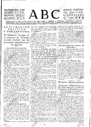ABC MADRID 05-08-1933 página 15