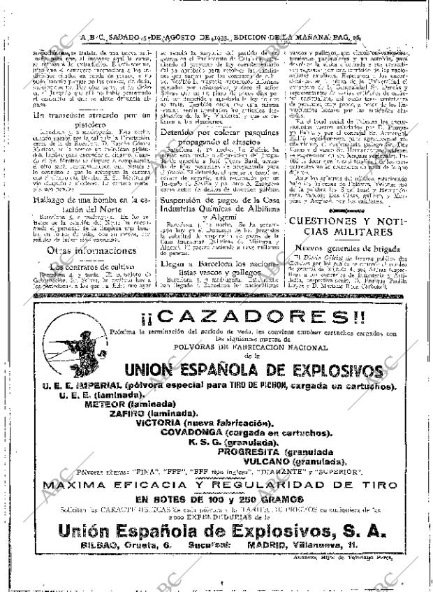 ABC MADRID 05-08-1933 página 26