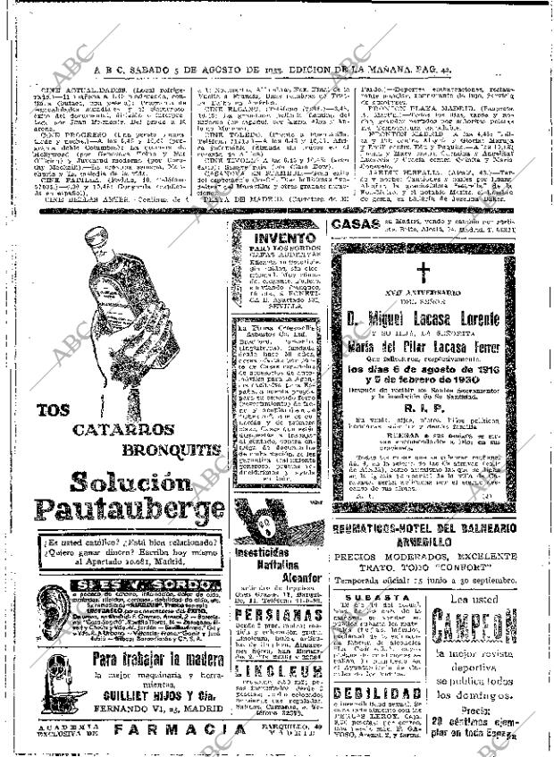 ABC MADRID 05-08-1933 página 42