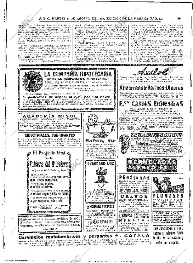 ABC MADRID 08-08-1933 página 44