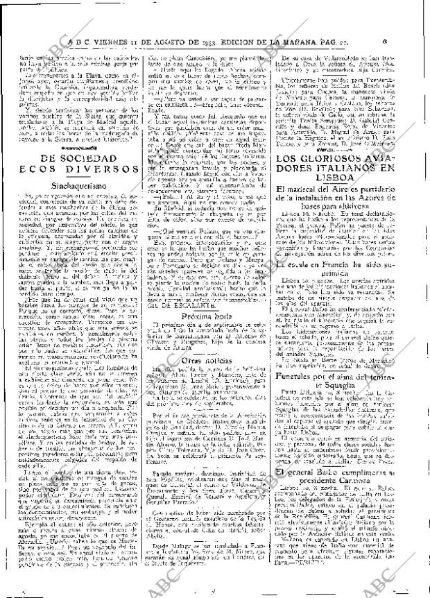 ABC MADRID 11-08-1933 página 21