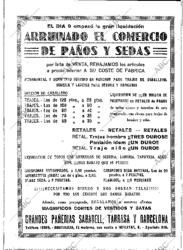 ABC MADRID 11-08-1933 página 22