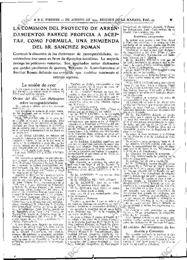 ABC MADRID 11-08-1933 página 23
