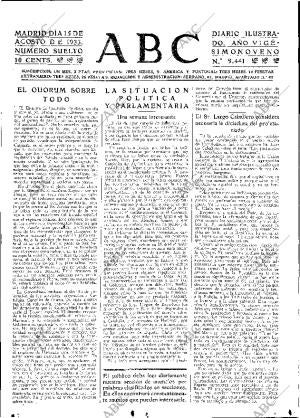 ABC MADRID 15-08-1933 página 15