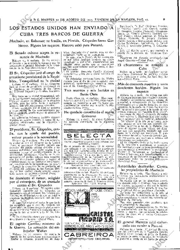 ABC MADRID 15-08-1933 página 17