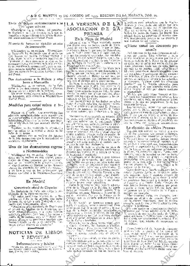 ABC MADRID 15-08-1933 página 19