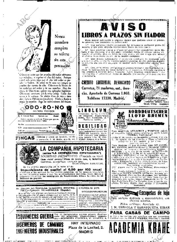 ABC MADRID 15-08-1933 página 2