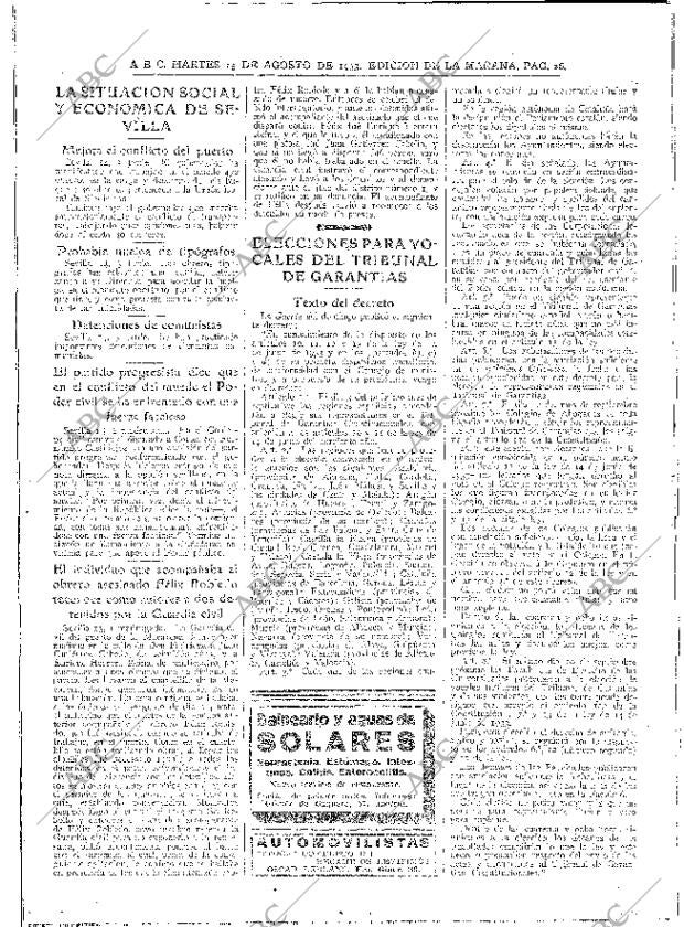 ABC MADRID 15-08-1933 página 26