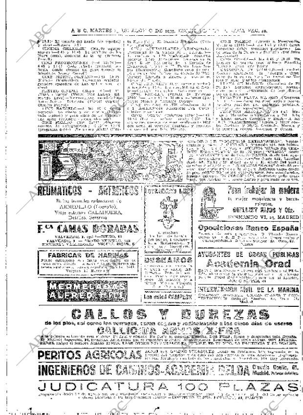 ABC MADRID 15-08-1933 página 40