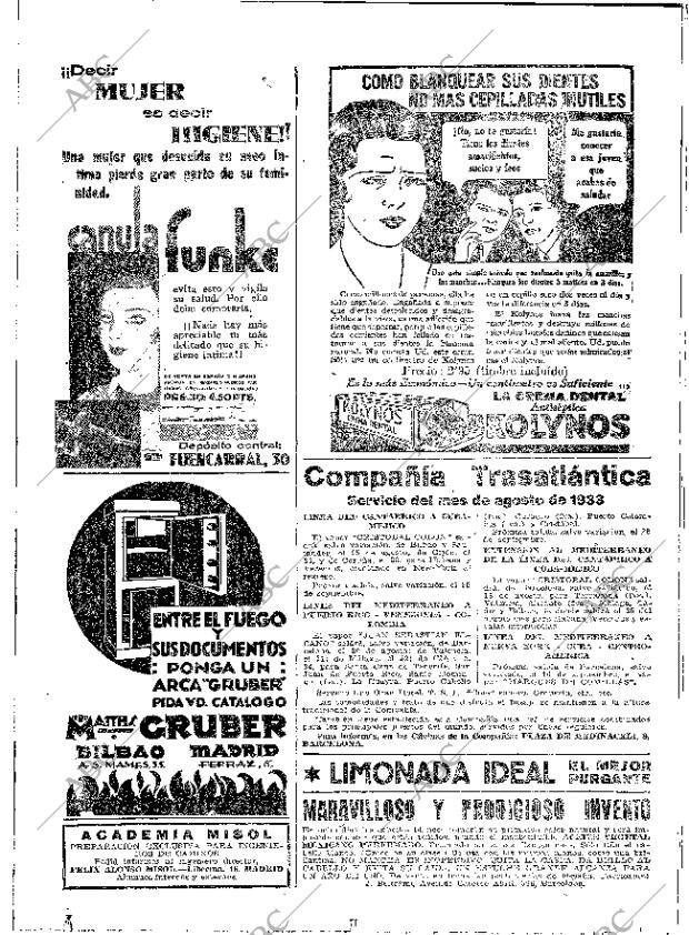 ABC MADRID 15-08-1933 página 50
